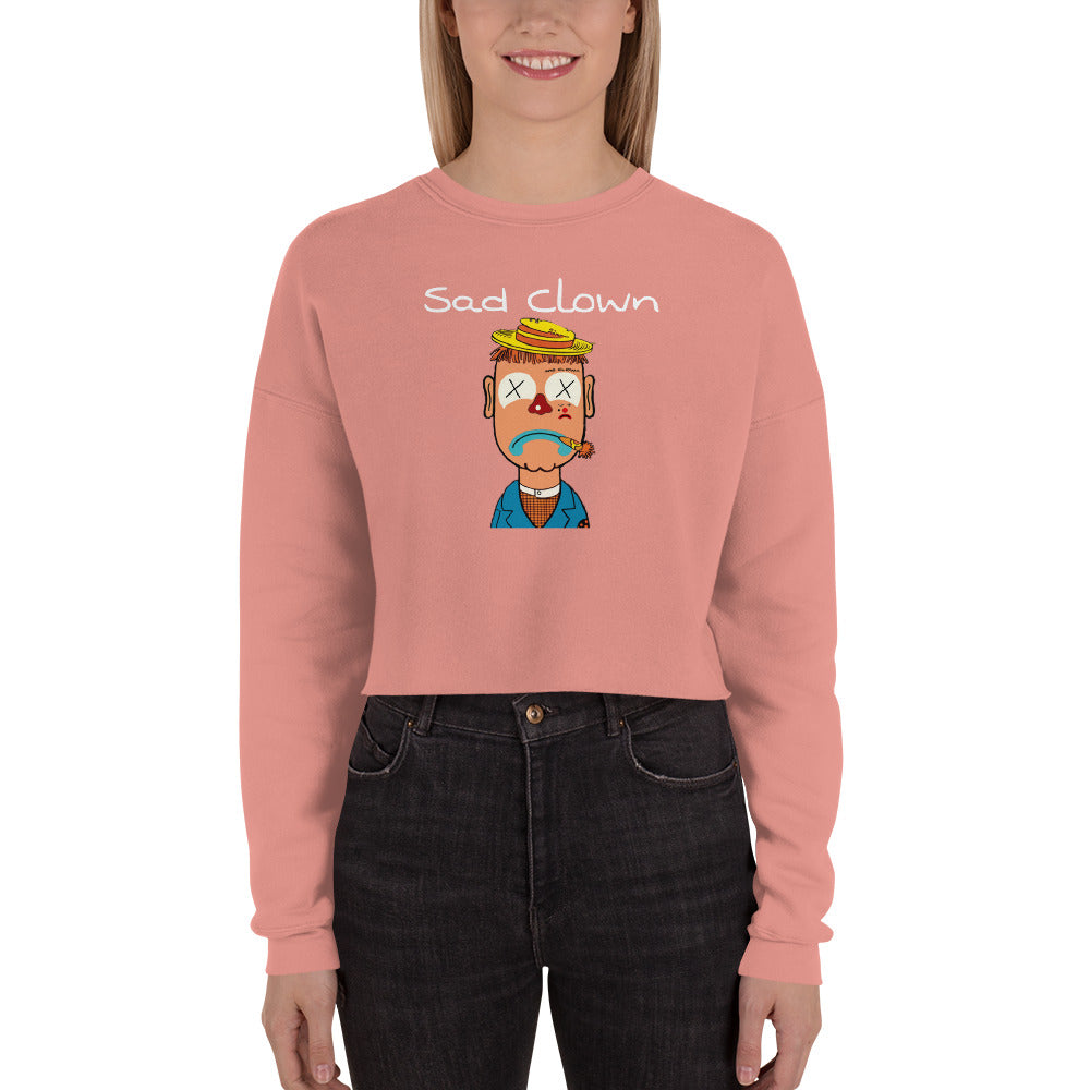 Sad Clown Crop Sweatshirt