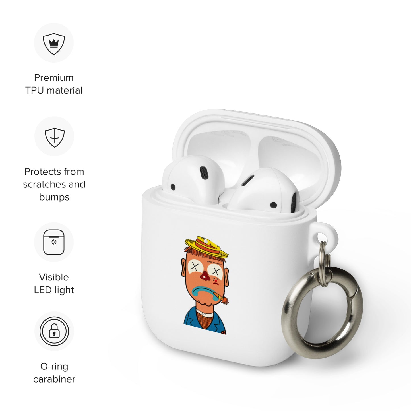 Sad Clown AirPods Case