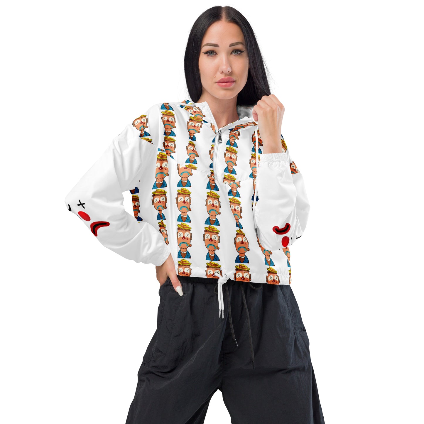 Sad Clown Women's Windbreaker