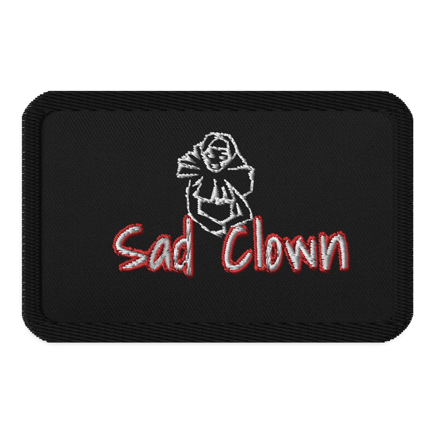 Sad Clown Embroidered Patch