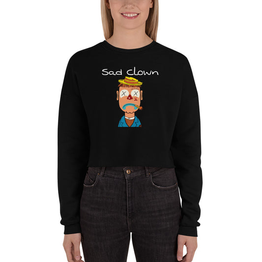 Sad Clown Crop Sweatshirt