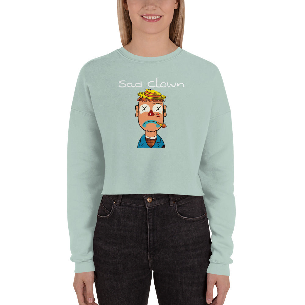 Sad Clown Crop Sweatshirt