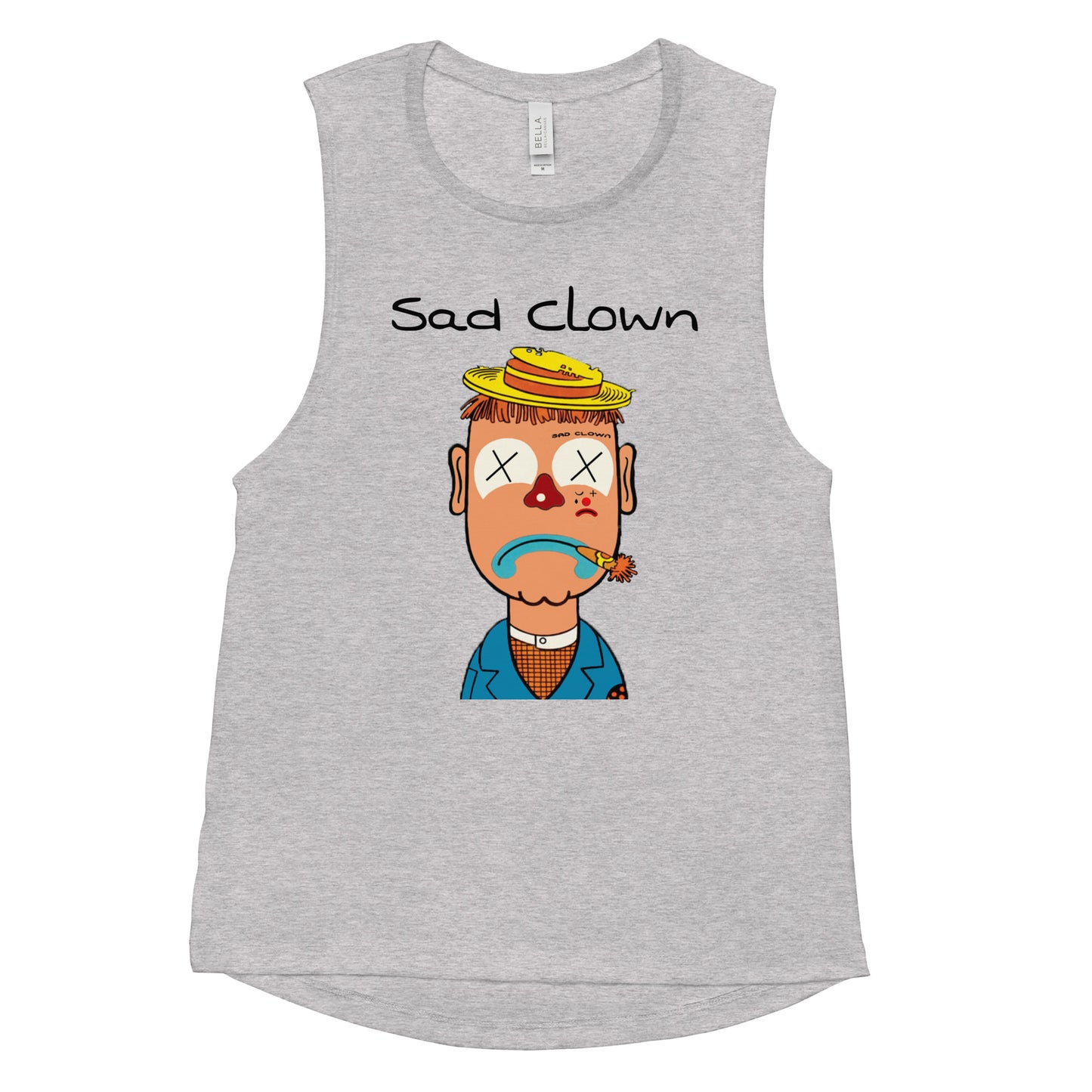 Sad Clown Ladie's Muscle Tank