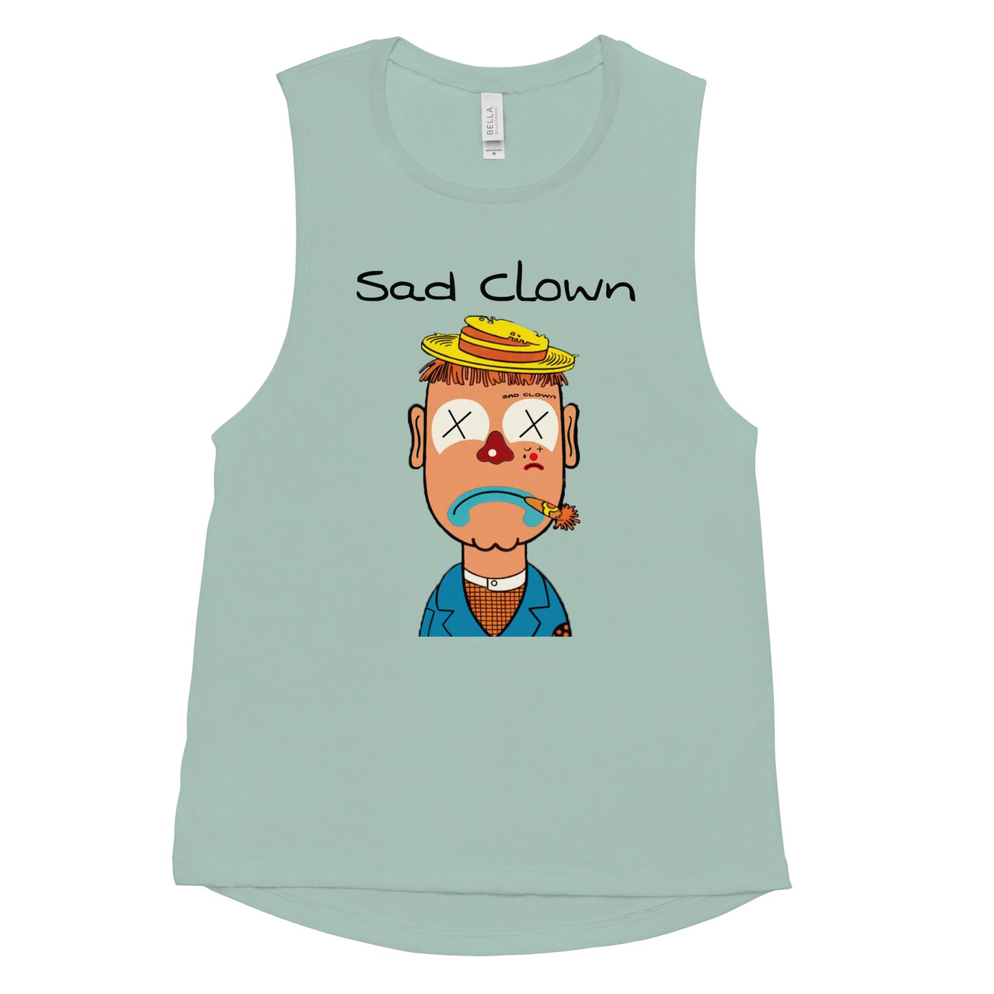 Sad Clown Ladie's Muscle Tank